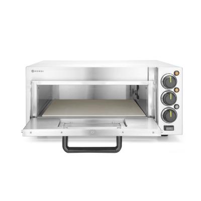 Jednokomorová pec na pizzu 2000 W, HENDI, Stříbrná, 230V/2000W, 580x560x(H)275mm | 220290